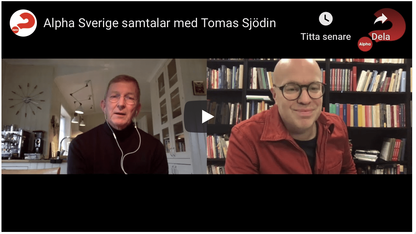 Alpha Sverige i samtal med Tomas Sjödin